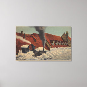 Rainier, WA - Paradise Inn Leinwanddruck