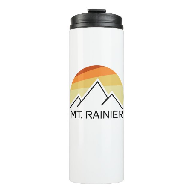Rainier Washington Retro Thermosbecher (Vorderseite)
