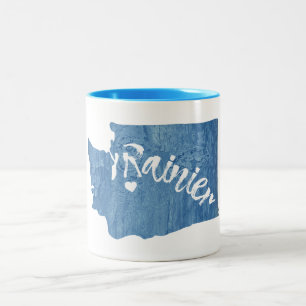 Rainier Washington Wood Grain Zweifarbige Tasse