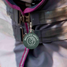 Rainsheet Blanket Bridle Identification Tag Haustiermarke