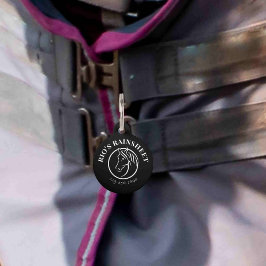 Rainsheet Blanket Bridle Identification Tag Haustiermarke