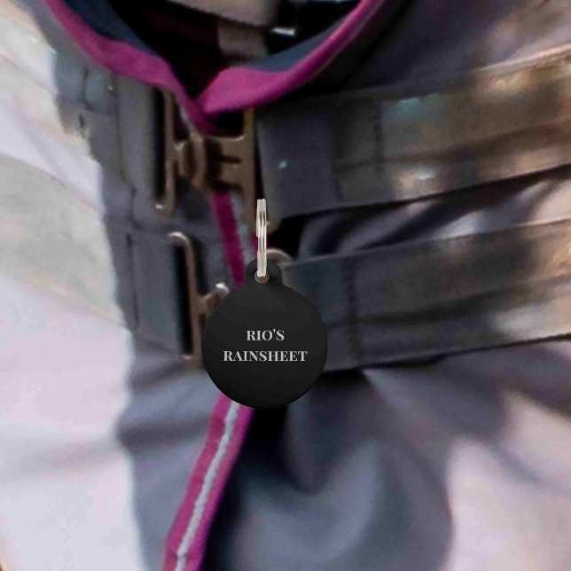 Rainsheet Blanket Bridle Identification Tag Haustiermarke (Von Creator hochgeladen)