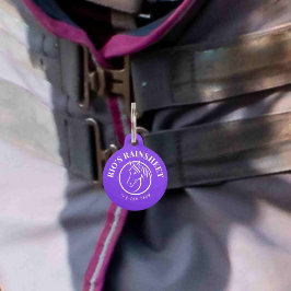 Rainsheet Blanket Bridle Identification Tag Haustiermarke