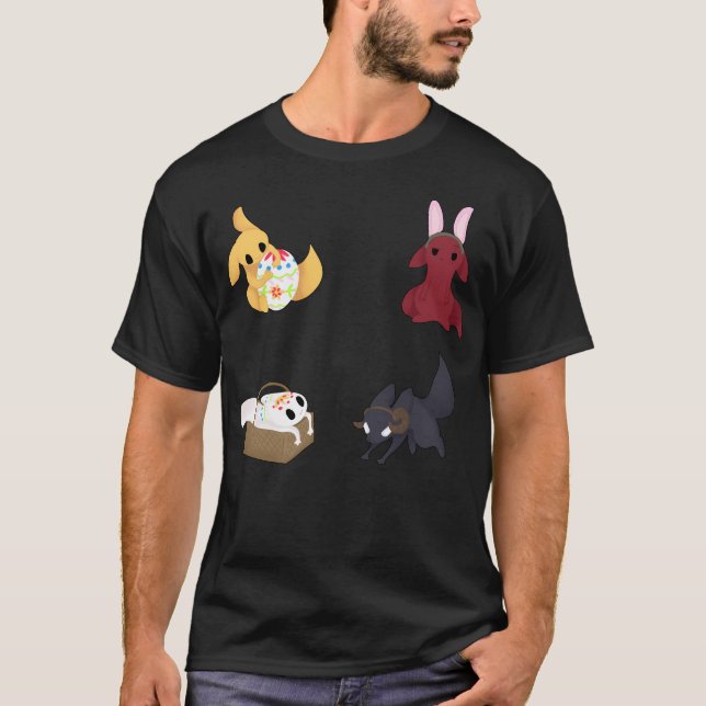 Rainworld Slugcats Ostern T-Shirt (Vorderseite)