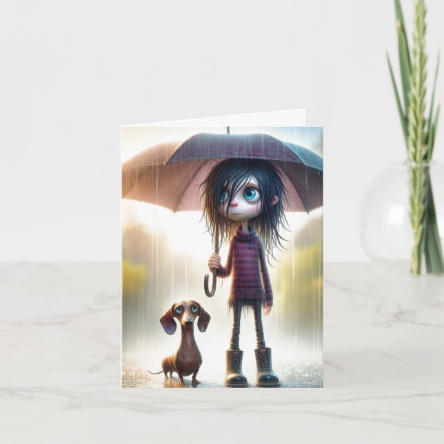 Rainy Day Best Friend Card Karte (Vorderseite)