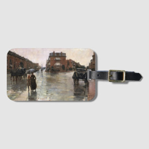 Rainy Day, Boston, Frederick Childe Hassam Gepäckanhänger