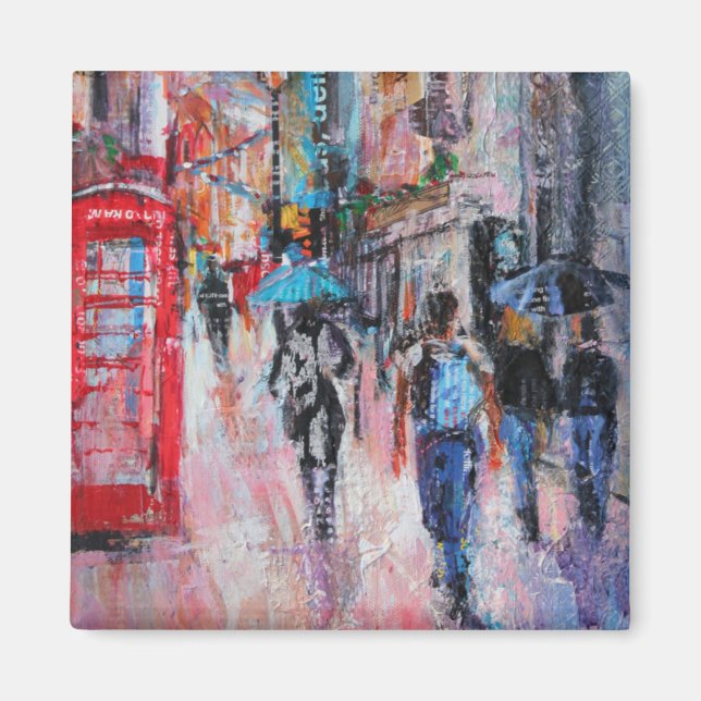 Rainy Day Carnaby Street Magnet (Vorne)