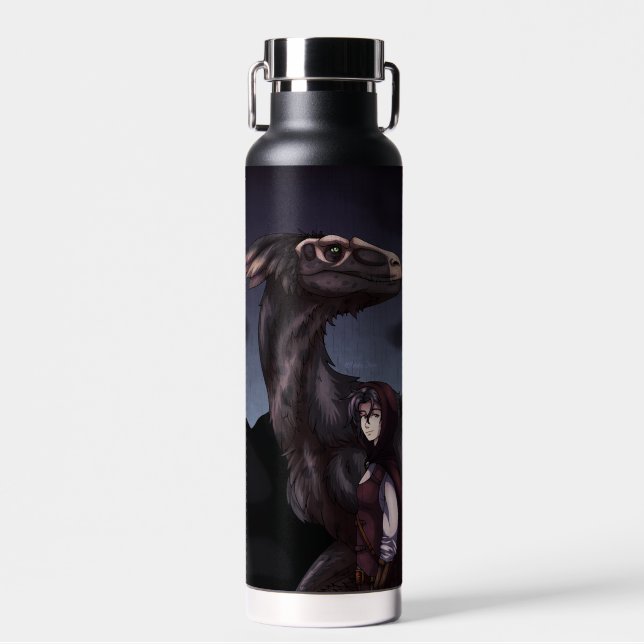 Rainy Day Dinosaur Trinkflasche (Vorne)