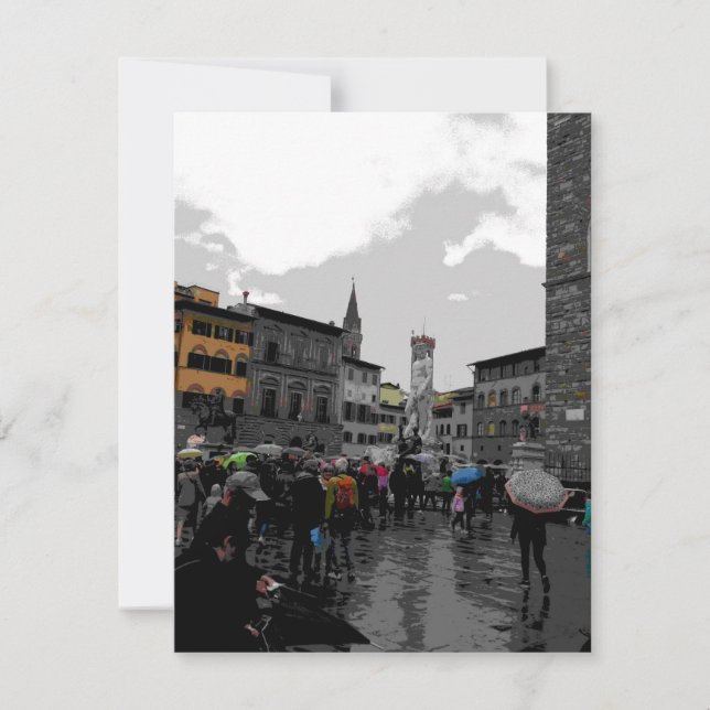 Rainy Day in Florenz Italien Landschaftsfotografie (Vorderseite)
