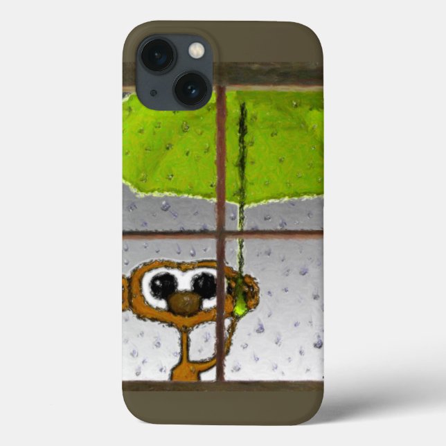 Rainy Day Monkey Case-Mate iPhone Hülle (Rückseite)