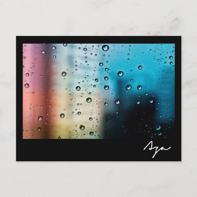 Rainy Day Postkarte (Vorderseite)