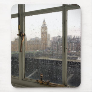 Rainy Day View auf Big Ben - London Mouse Pad Mousepad