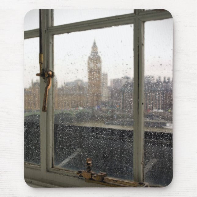 Rainy Day View auf Big Ben - London Mouse Pad Mousepad (Vorne)