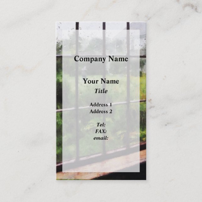 Rainy Day Visitenkarte (Vorderseite)