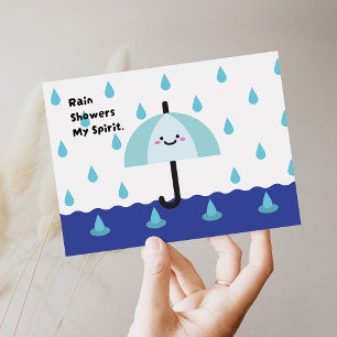 Rainy Days, Helle Spirituosen Postkarte