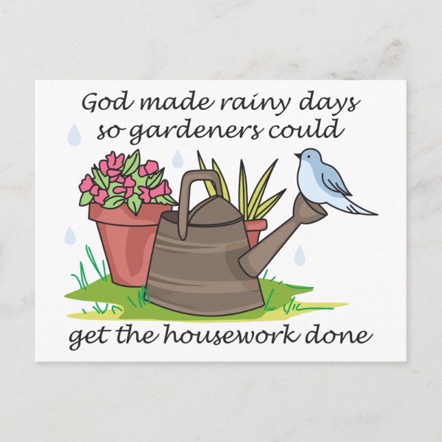 Rainy Days Postkarte (Vorderseite)