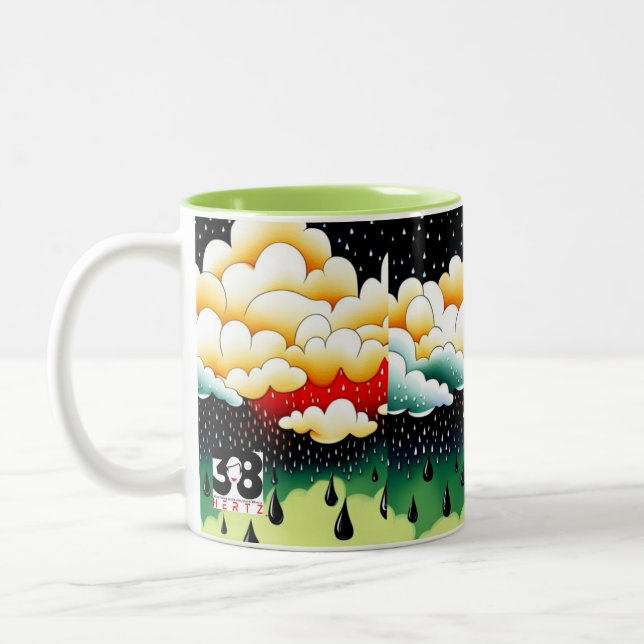 Rainy Days Zweifarbige Tasse (Links)