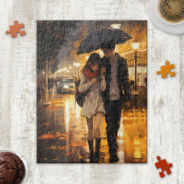 Rainy Fall Day Liebe Puzzle