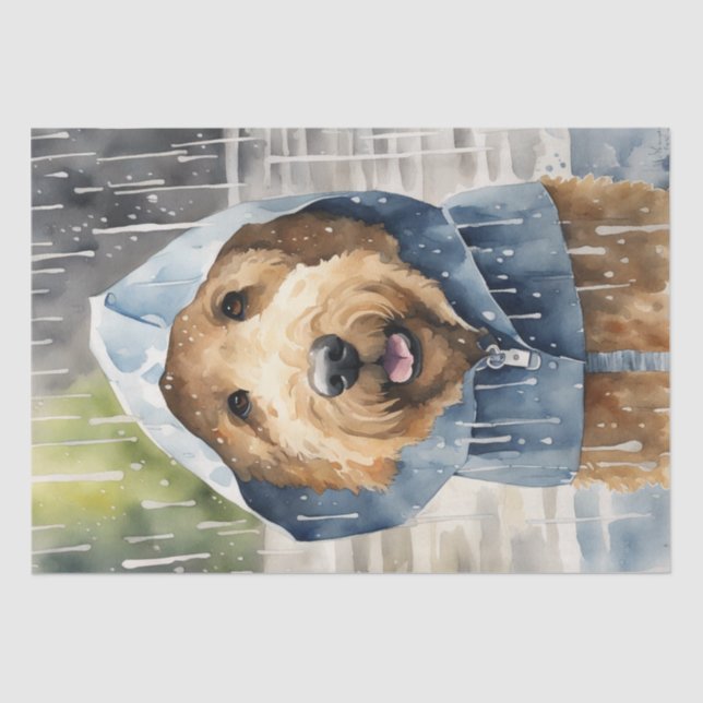 Rainy Golden Doodle Adventures: Eine Enttäuschung Seidenpapier (Vorderseite)