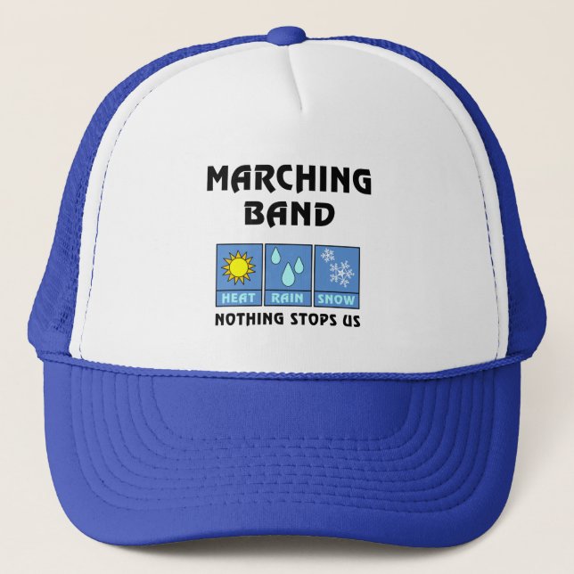 Rainy Marching Band Truckerkappe (Vorderseite)