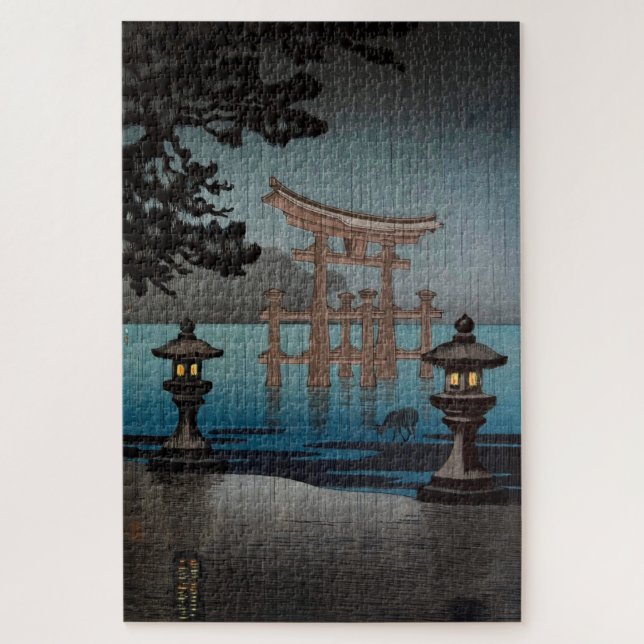 Rainy Miyajima von Tsuchiya Koitsu Puzzle (Vertikal)