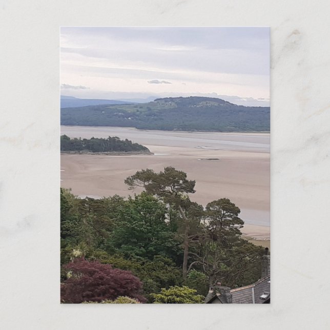 Rainy Morecambe Bay Postcard Postkarte (Vorderseite)