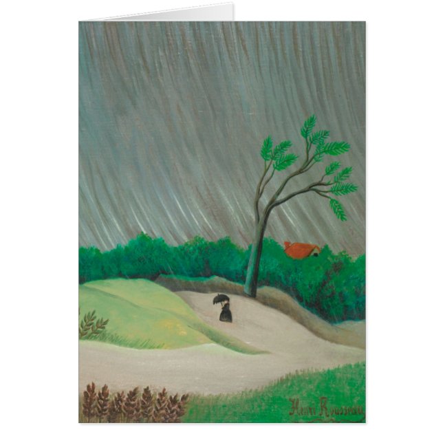 Rainy Morning Henri Rousseau, Vintage Kunst (Vorne)