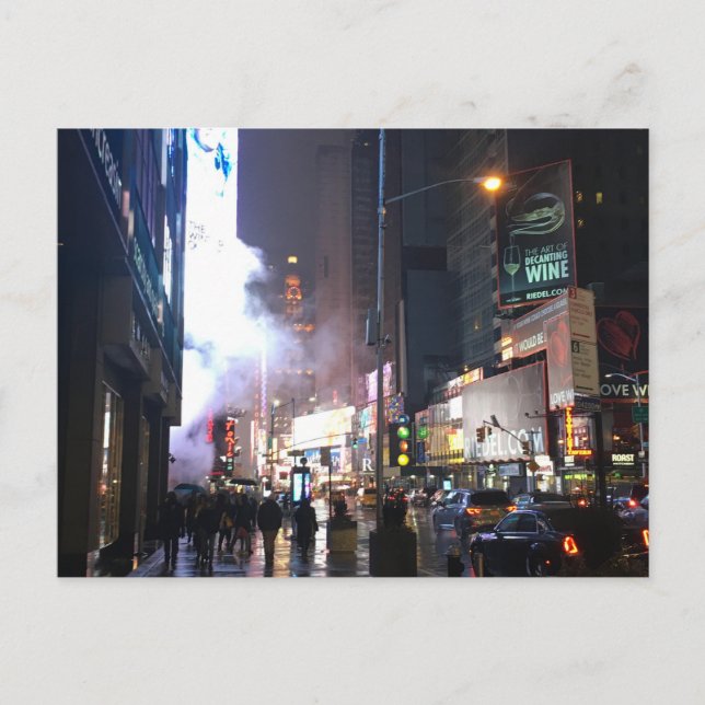 Rainy NYC Postkarte (Vorderseite)
