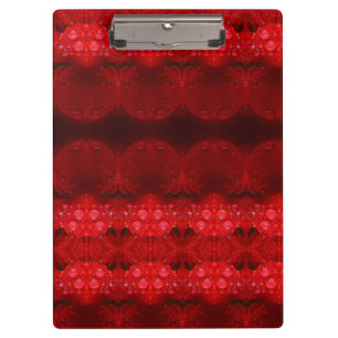 Rainy Red Dianthus Ikat Too Klemmbrett