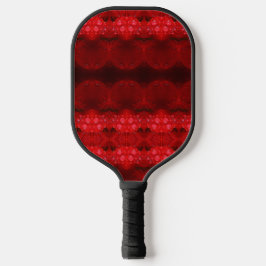 Rainy Red Dianthus Ikat Too Pickleball Schläger