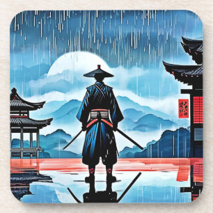 Rainy Samurai: Stille Vigil Getränkeuntersetzer