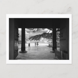 Rainy Season: Zojoji Temple, Tokio Postkarte