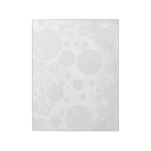 Rainy Sky Gray Polka Dots Notizblock