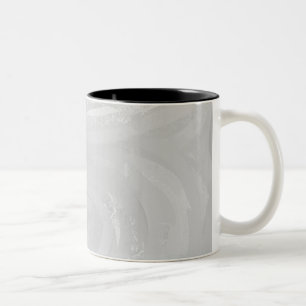 Rainy Sky Gray Swirl Zweifarbige Tasse