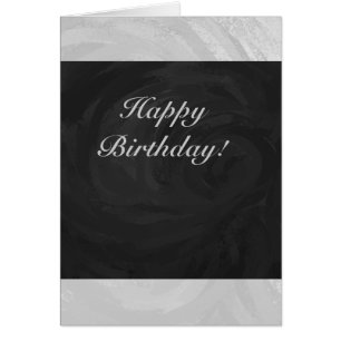 Rainy Sky Gray und Black Monogram