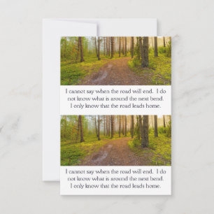 Rainy Spring Faith Road Inspiration Card Save The Date