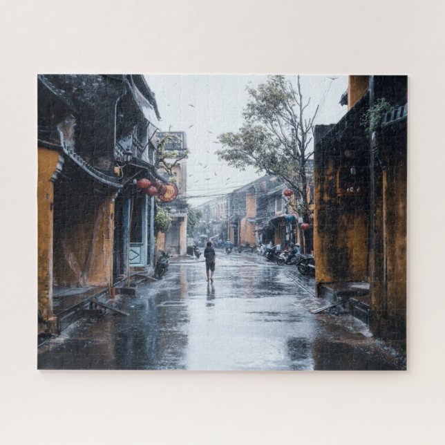 Rainy Street Puzzle (Horizontal)