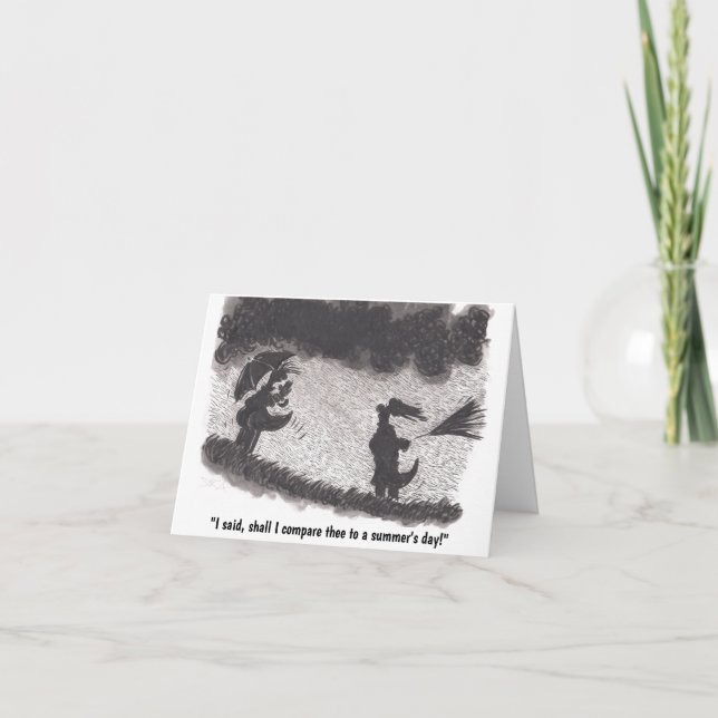 Rainy Summer's Day Birthday Card Karte (Vorderseite)