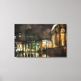 Rainy Trafalgar Square Leinwanddruck