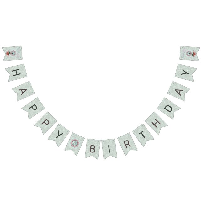 RainyDayFrog HAPPY BIRTHDAY Wimpelkette (Alle)
