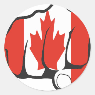 Raise Yer Fist CANADA Runder Aufkleber