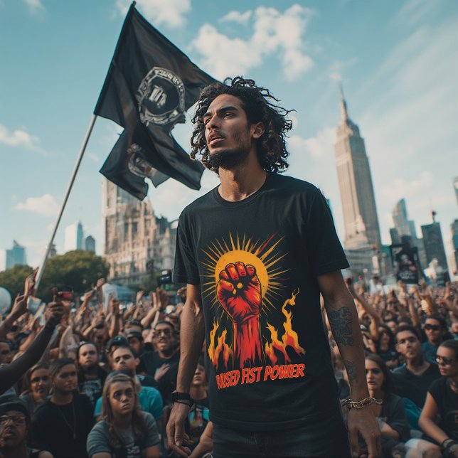 Raised Fist Power Activism Symbol,Protest Equality T-Shirt (Von Creator hochgeladen)