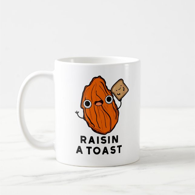 Raisin a Toast Funny Food Puff Kaffeetasse (Links)