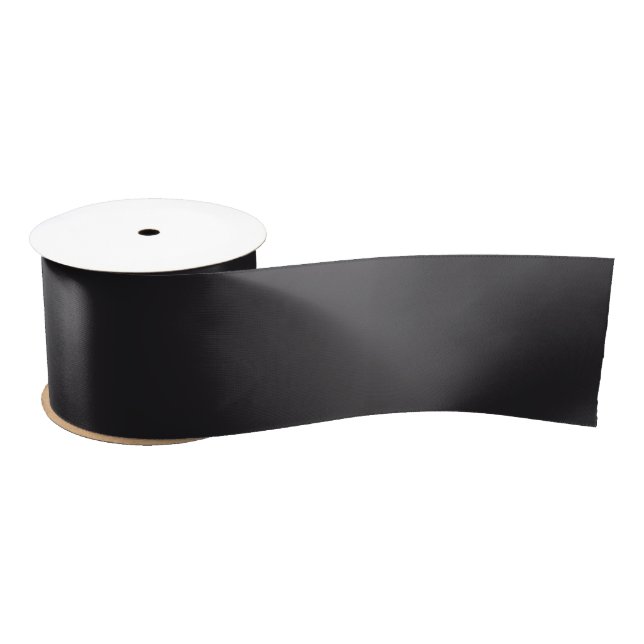 Raisin Black Solid Color Satinband (Spule)
