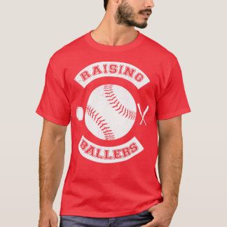 Raising Ballers Baseball Softball Athleten Eltern T-Shirt