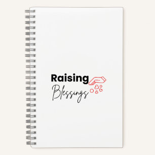 Raising Blessings Christliches Gebetsjournal Notizbuch