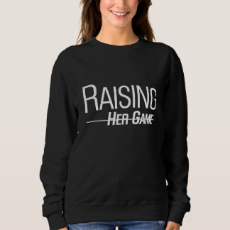 Raising Her Game Title IX schwarzes Sweatshirt