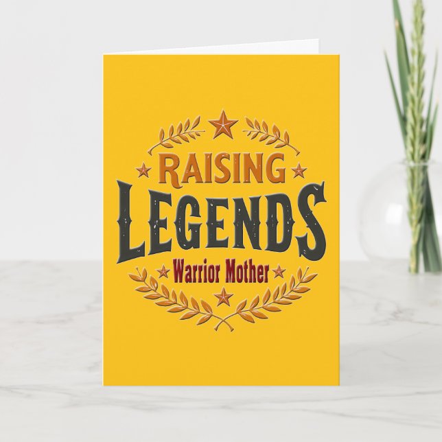 Raising Legends – Warrior Mother Design Karte (Vorderseite)