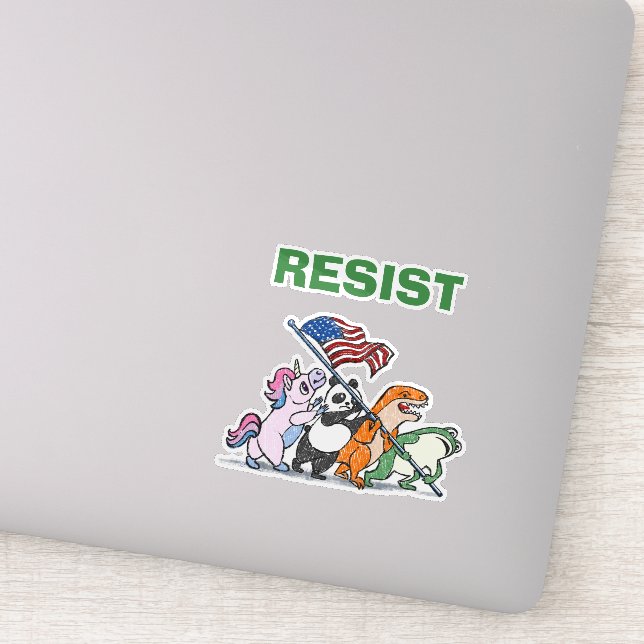 Raising The Flag Frog Suit Aufkleber (Detail)