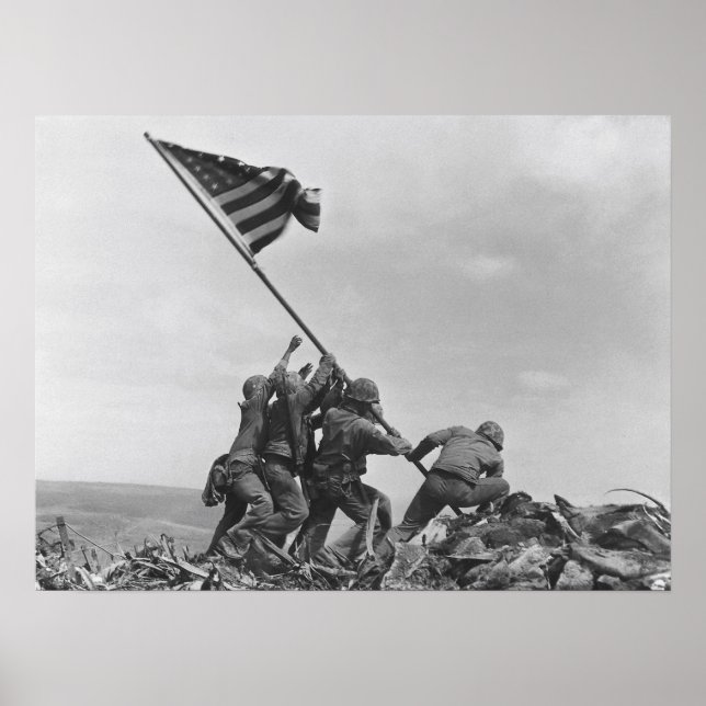 Raising the Flag on Iwo Jima Poster (Vorne)